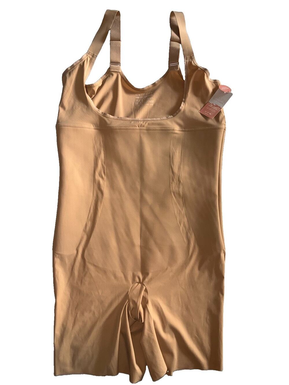 Cacique Shape Open Bust Thigh Shaper Size 14/16 Nude Level 3 Max Contouring NWT